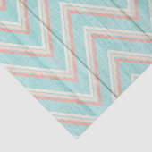 Rustikales Zickzack Holz Shabby Hütte Chic Tee Par Seidenpapier (Ausschnitt)