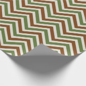 Rustikales Zickzack Muster Geschenkpapier (Ecke)
