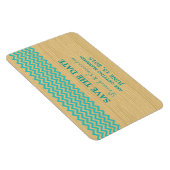 Rustikales Zickzack Speichern des Datumsfensters,  Magnet (Rechte Seite)