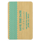 Rustikales Zickzack Speichern des Datumsfensters,  Magnet (Vertikal)