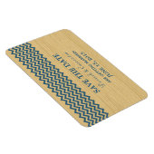 Rustikales Zickzack Speichern des Datumsfensters, Magnet (Rechte Seite)