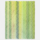 Rustikales Zickzack Zigzag-Muster Fleecedecke (Vorderseite)