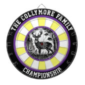 Rustikales Ziel im Hirschwald Kunst Dartscheibe (vorne)