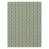 Rustikales Zitronenmuster blaue Küche Tischdecke (Vorderseite)