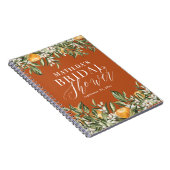 Rustikales Zitrusfrüchte-Brautparty botanischer Bl Notizblock (Rechte Seite)