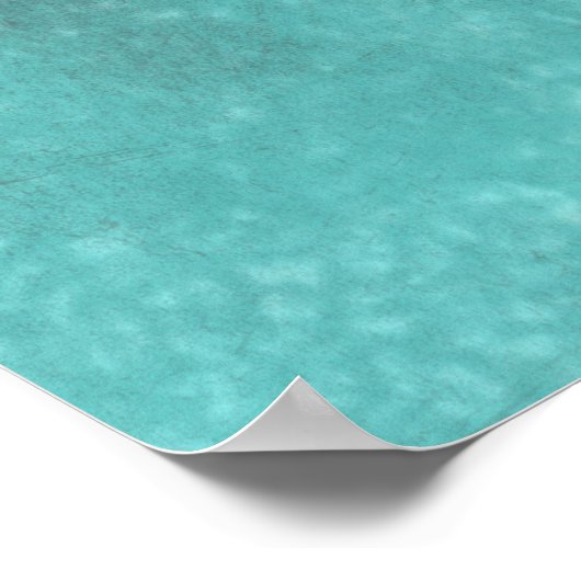 Rustikales Zuhause Sweet Zuhause Aquamarin Poster (Ecke)