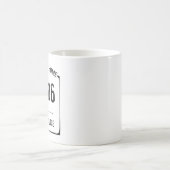 Rustikales Zuhause Sweet Zuhause Zip Code Kaffeetasse (Mittel)