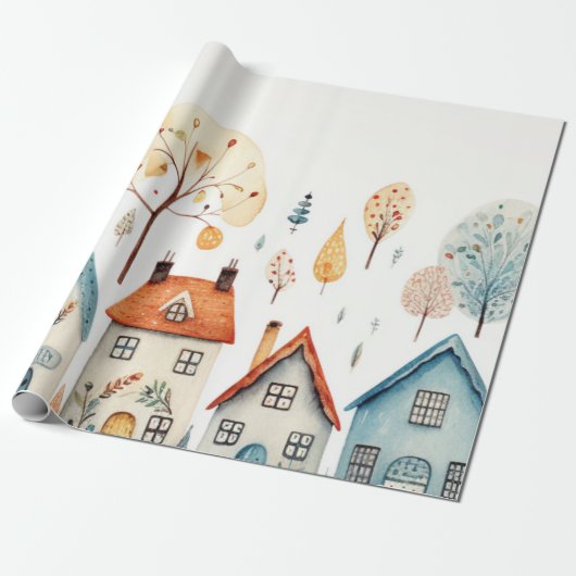 Rustikales Zuhause- und Baumumhüllungspapier Geschenkpapier (Ungerollt)