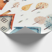 Rustikales Zuhause- und Baumumhüllungspapier Geschenkpapier (Ecke)