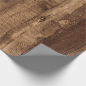 Rustikales zurückgefordertes geschenkpapier (Ecke)