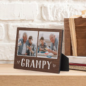 Rustikales Zwei-Foto-Grandpa Fotoplatte