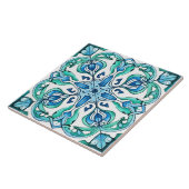 Rustikalisches Grün Azulejo Fliese (Seite)