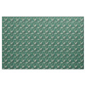 Rustikalisches grün-weißes botanisches, fettes, vi stoff (Yard (91,4 cm))
