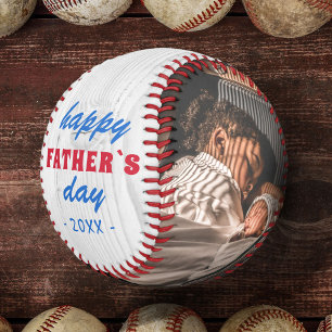 Rustikalisches Holz Frohen Vatertag 2 Foto Baseball