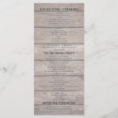 Rustikalisches Holz-Sonnenblumen-elegantes Spitzen Programm (Rückseite)