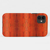 Rustikalisches Orange Aztekenmuster Case-Mate iPhone Hülle (Rückseite (Horizontal))