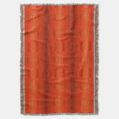 Rustikalisches Orange Aztekenmuster Decke (Vorderseite Vertikal)