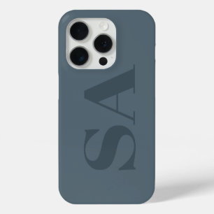 Rustikalisches Staubblau Wasserfarbe Minimalistisc Case-Mate iPhone Hülle