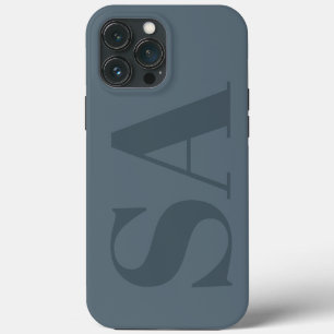 Rustikalisches Staubblau Wasserfarbe Minimalistisc Case-Mate iPhone Hülle