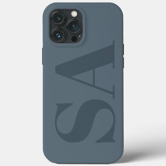 Rustikalisches Staubblau Wasserfarbe Minimalistisc Case-Mate iPhone Hülle (Rückseite)