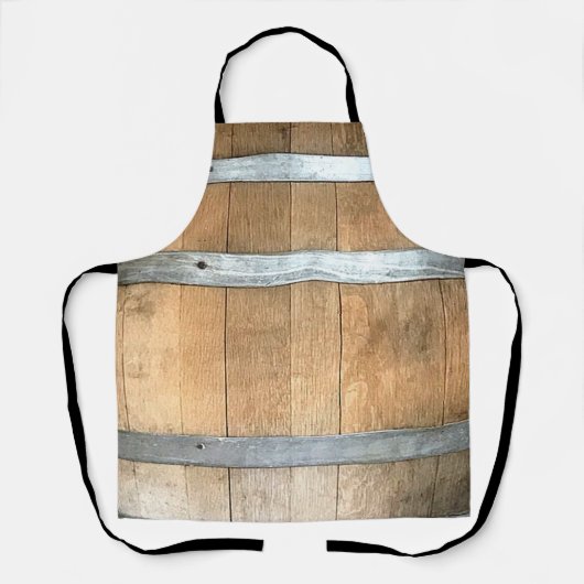 Rustikalisches Whiskeyfass Schürze (Vorderseite)