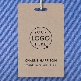 Rustikalkraft | Business Logo-ID Moderner Mitarbei Ausweis