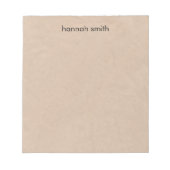 Rustikalkraft Notizblock (Vorderseite)