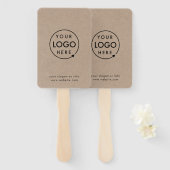 Rustikalkraft | Werbung für moderne Firmenlogos Fächer (Vorne und Hinten)