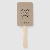 Rustikalkraft | Werbung für moderne Firmenlogos Fächer (Rückseite)