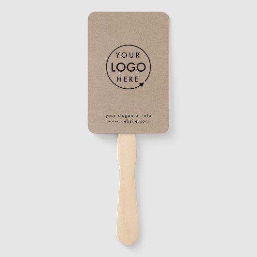 Rustikalkraft | Werbung für moderne Firmenlogos Fächer (Rückseite)