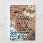 RUSTIKBOOTE KUWBOY WEDING INVITATION CARD EINLADUNG (Vorderseite)