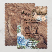 RUSTIKBOOTE KUWBOY WEDING INVITATION CARD EINLADUNG (Vorne/Hinten)