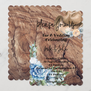RUSTIKBOOTE KUWBOY WEDING INVITATION CARD EINLADUNG
