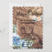 RUSTIKBOOTE KUWBOY WEDING INVITATION CARD EINLADUNG (Vorderseite)