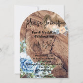 RUSTIKBOOTE KUWBOY WEDING INVITATION CARD EINLADUNG (Vorderseite)