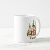 RUSTIKCHRISTMAS HOLZTIERE KAFFEETASSE (VorderseiteRechts)