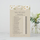 Rustiker sagte, sie sagte Daisy Brautparty Game (Stehend Vorderseite)