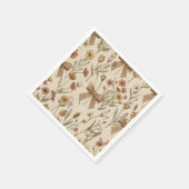 Rustiker Wildblumenstrauß mit Jute-Schleifen Vinta Serviette (Ecke)