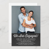 RUSTIKKARTE | EINLADUNG DER ENGAGEMENT PARTEI (Vorne/Hinten)