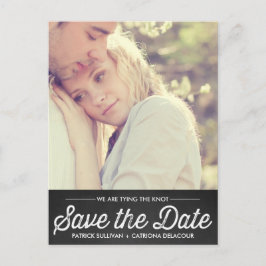 RUSTIKKARTE | FOTO SAVE THE DATE POSTCARD ANKÜNDIGUNGSPOSTKARTE