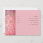 RUSTIKPINK - Save the Date flache Karte (Rückseite)