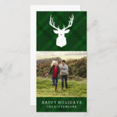 RUSTIKTIEFE | KARIERT | STYLISH HOLIDAY CARD FEIERTAGSKARTE (Vorne/Hinten)