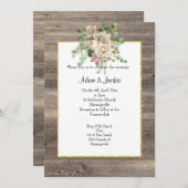 RUSTIKTIMBER NEUTRALE FLUSSBREITE EINLADUNG (Vorne/Hinten)