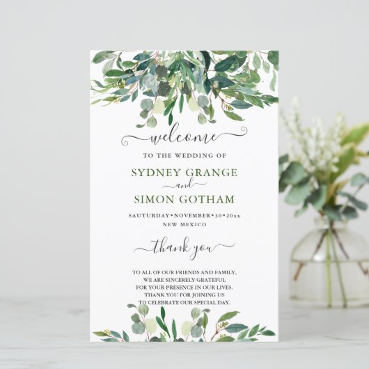 RUSTIKWASSERFARBE GREENERY EUCALYPTUS (Stehend Vorderseite)