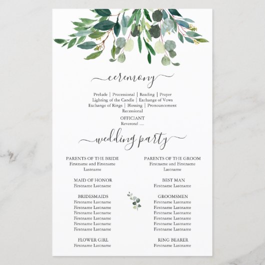 RUSTIKWASSERFARBE GREENERY EUCALYPTUS (Rückseite)