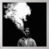 Rustin Cohle von True Detective Rauching a Cigaret Poster (Vorne)