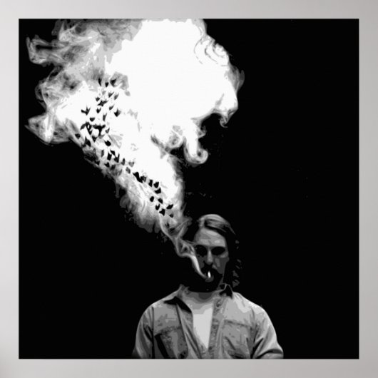 Rustin Cohle von True Detective Rauching a Cigaret Poster (Vorne)