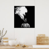 Rustin Cohle von True Detective Rauching a Cigaret Poster (Küche)