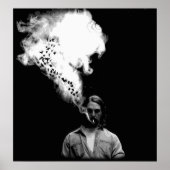 Rustin Cohle von True Detective Rauching a Cigaret Poster (Vorne)