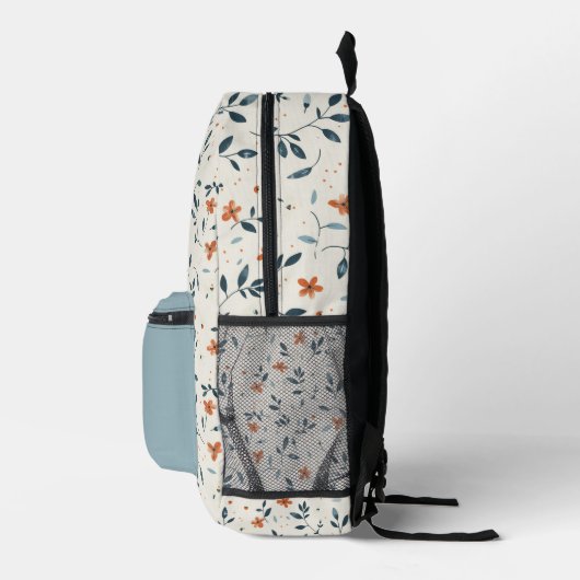 Rustique Floral Backpack Bedruckter Rucksack (Rechts)